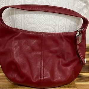 Red Hobo Coach bag